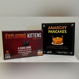 NEW! Anarchy Pancakes & Exploding Kittens Card Games